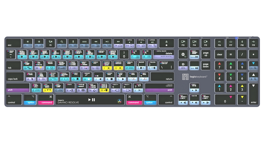 DaVinci Resolve<br>TITAN Wireless Backlit Keyboard - Mac<br>